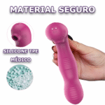 Sugador de Clitóris com Vibração e Movimento Giratório