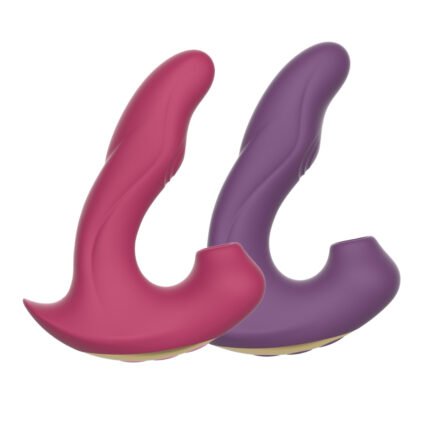 Vibrador Penetrável com Sugador de Clitóris 10 Modos e 4 pulsações