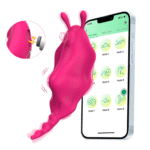 Vibrador de Calcinha com Sugador Formato Borboleta com Imã